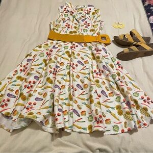 Retro 50s vegetable Sundress